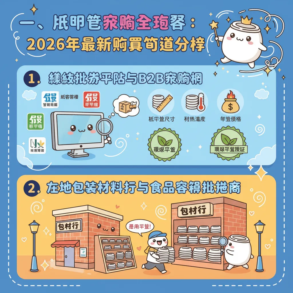 一、紙杯蓋採購全攻略：2026年最新購買管道分析