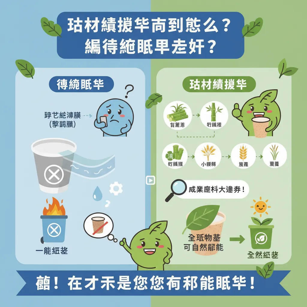 植物纖維杯到底是什麼？跟傳統紙杯差在哪？