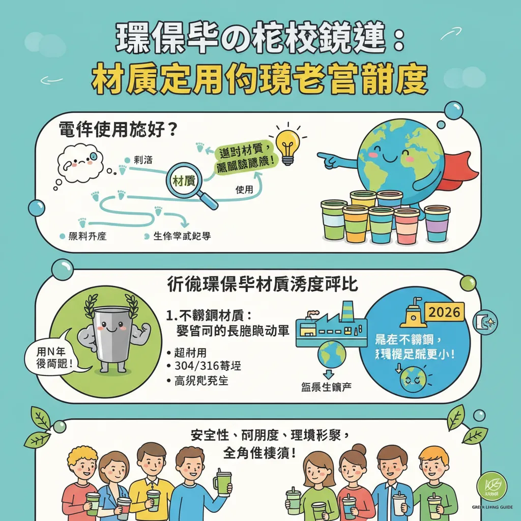 環保杯的核心關鍵：材質決定你的綠色貢獻度