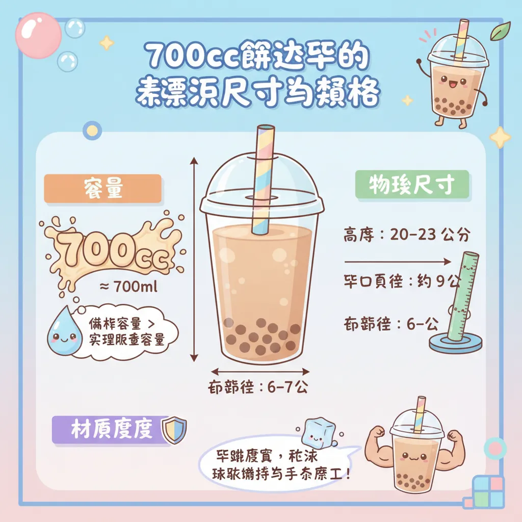 700cc飲料杯的標準尺寸與規格